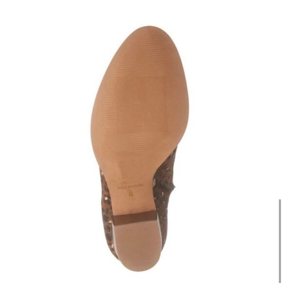 Madewell Rosie Ankle Boot in Painted Leopard Calf Hair Sz 6 - Picture 8 of 9